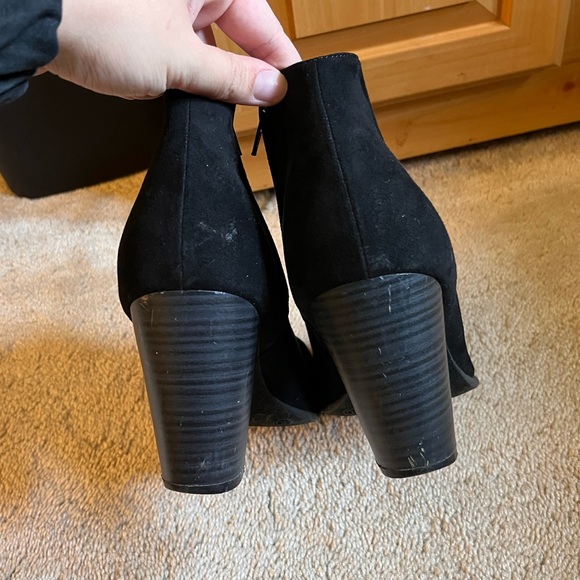 Black Suede Booties - Picture 4 of 4